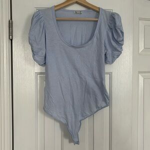 Free People puff sleeve body suit